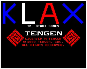 Klax (1990)(Atari)[LOADER] screen shot title